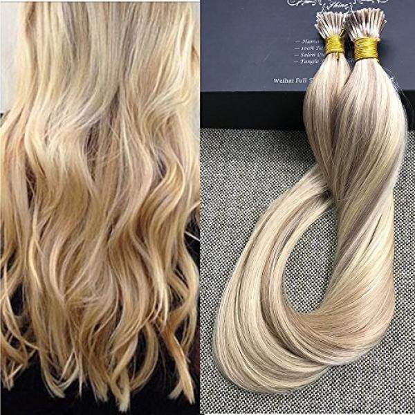 Penuh Shine 18 1G Per Helai 50G Per Paket Blonde Rambut Extensions Remy Piano Warna Blonde #613/18 disorot I Tip Remy Ekstensi Rambut Pre Bonded I Tip Ekstensi Rambut-Internasional