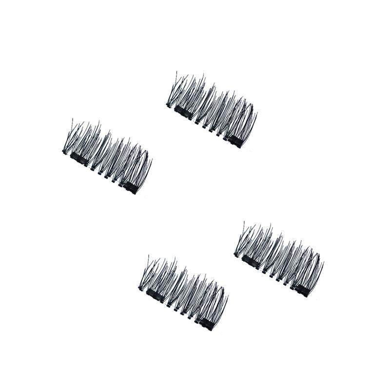 miryo high quality 4Pcs Double Magnet Eyelashes 3D Artificial False Eye Lashes Reusable Makeup - intl miryo high quality 4Pcs Double Magnet Eyelashes 3D Artificial False Eye Lashes Reusable Makeup - intl