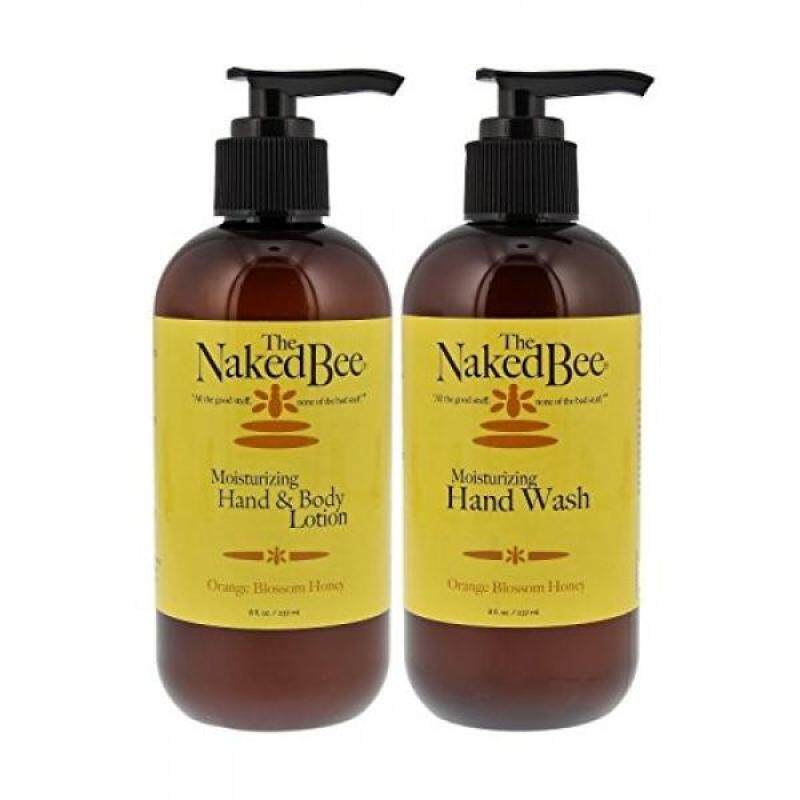Buy Naked Bee 8oz Orange Blossom Honey Hand & Body Lotion and 8oz Orange Blossom Honey Hand Soap (2 pk), Natural Personal Care Products - intl Singapore