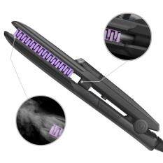 Professional Argan Oil Vapor System Tourmaline Ceramic Hair Straightener SPA Steam Hair Iron Fast Hair Straightening Iron