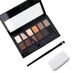 Puff+Eye Shadow Brush+Cosmetic Matte Eye Shadow 12 Colors Make UpSet Nudes Naked Pallete Eyeshadow Palette Makeup