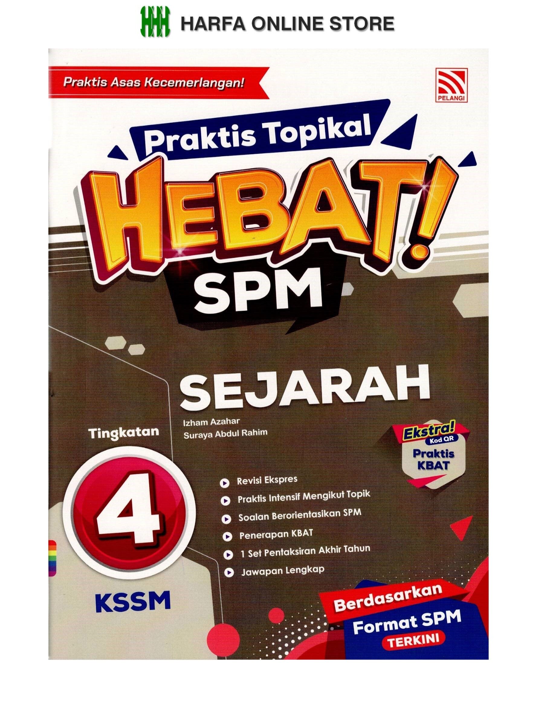 Buku Latihan Praktis Topikal Hebat Spm Sejarah Tingkatan Kssm Lazada