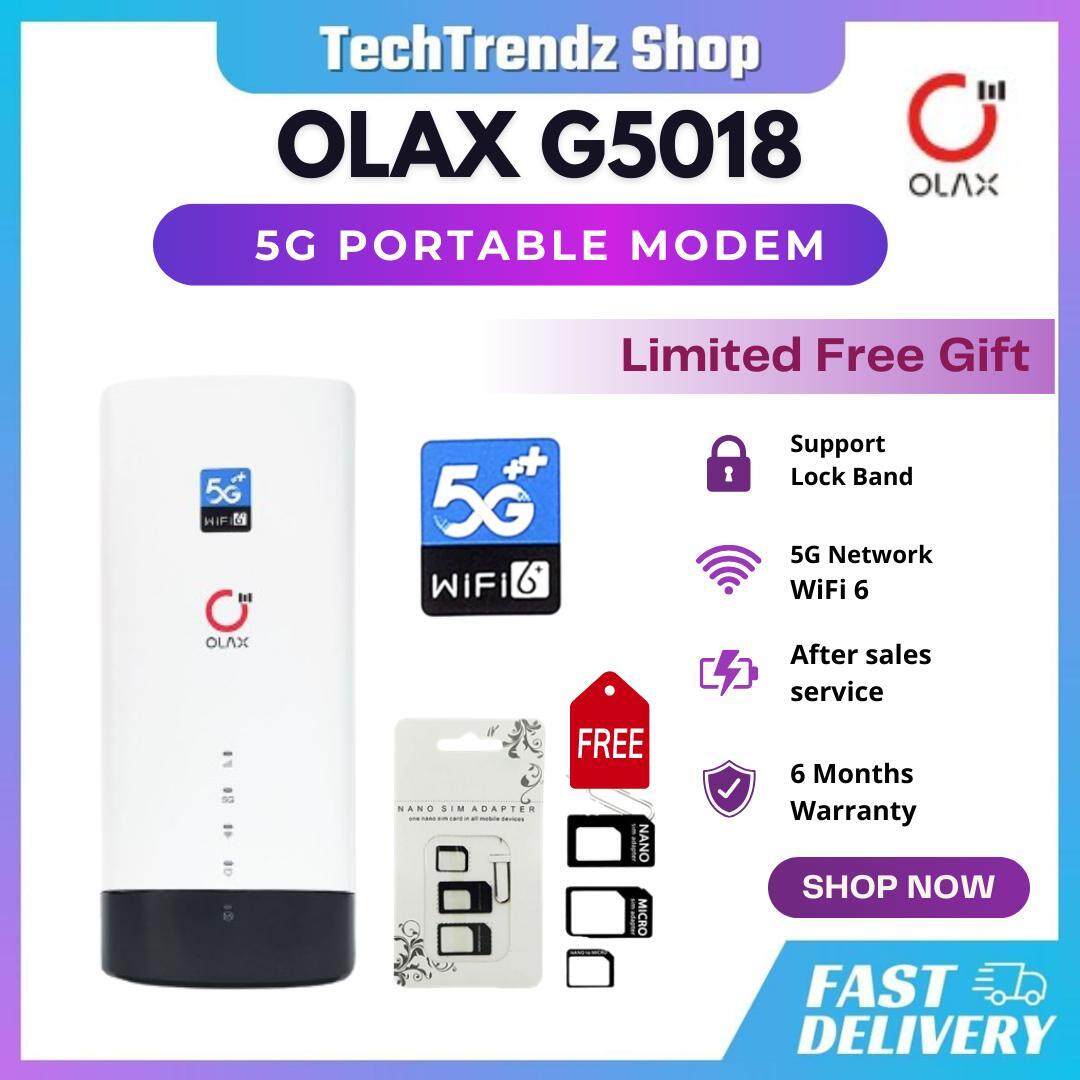 OLAX G5018 5G MODEM MODIFIED WIFI6 CAT22 CPE 4G LTE BYPASS UNLIMITED