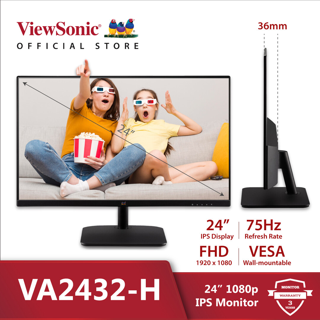 Viewsonic Va H P Ips Monitor With Frameless Design Lazada