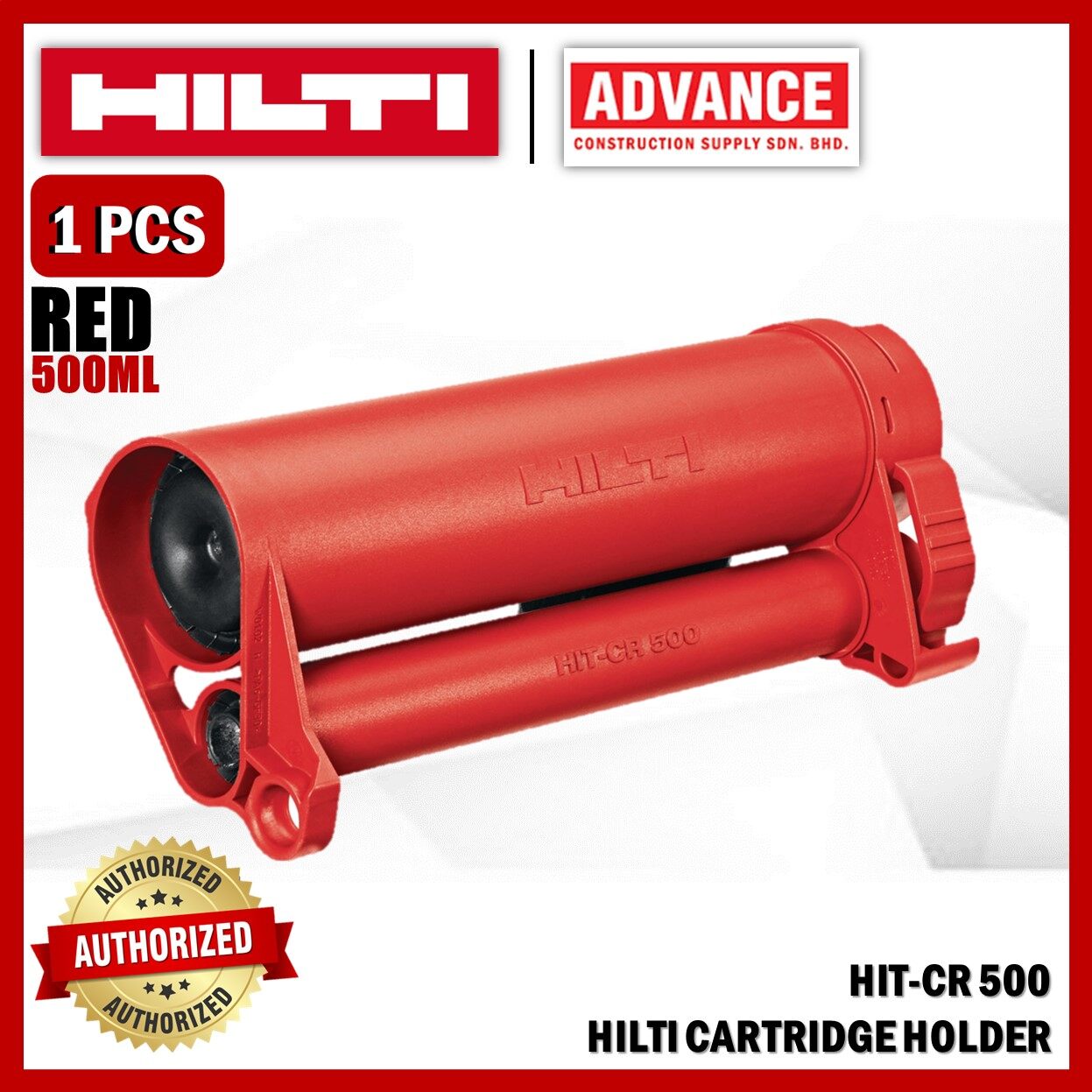 HILTI HDM 500 HDM Manual Adhesive Dispenser C W CB500 CR500 Cartridge