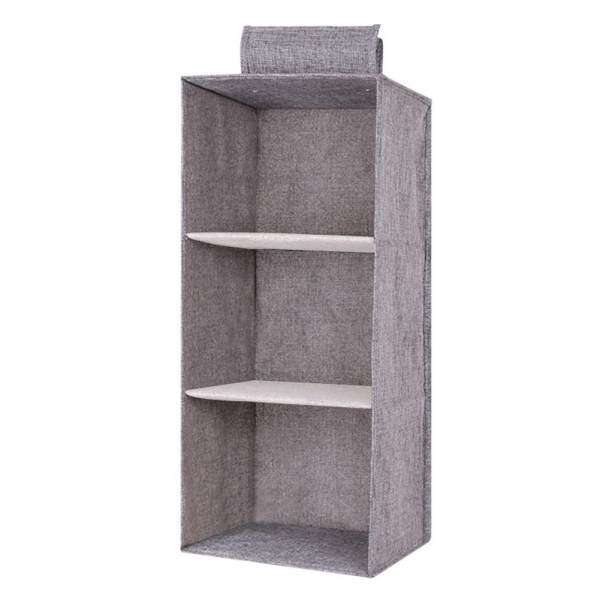 Storage Box Cotton Linen Washable Clothes Organizer Moisture-proof Hanging Waterproof Shelf PP Board
