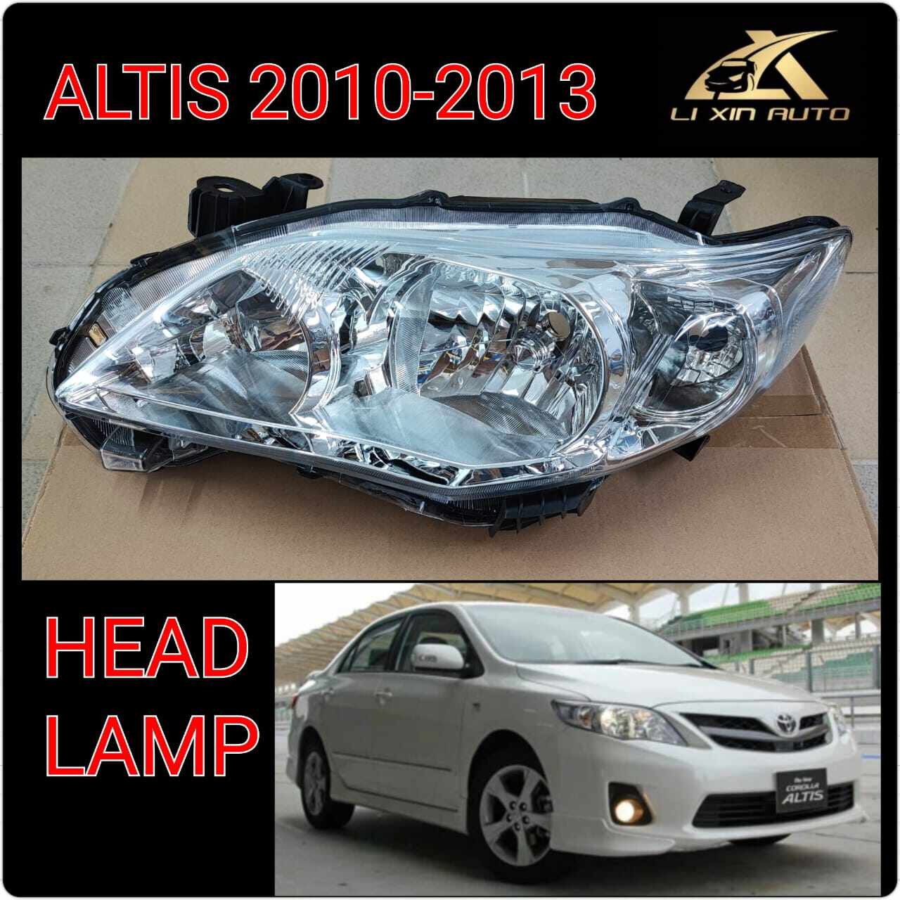 TOYOTA ALTIS ZZE142 2010 2013 1 8C HEAD LAMP HEAD LIGHT LAMPU BESAR