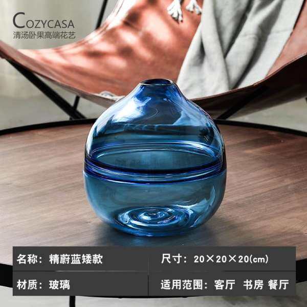 COZYCASA Kiểu Mỹ Sáng Tạo Đồ Dùng Gia Đình Kính Lọ Hoa Vật Trang Trí Bình Thủy Tinh Trồng Hoa Phòng Khách Trong Suốt Hoa Sắp Xếp Phòng Ngủ, Đồ Trang Trí