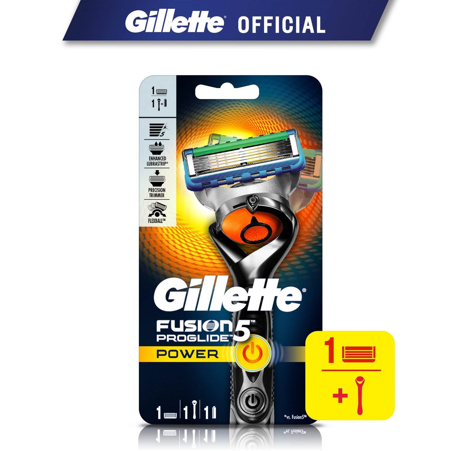 Gillette Men Fusion Proglide Power Men S Razor With Flexball Handle