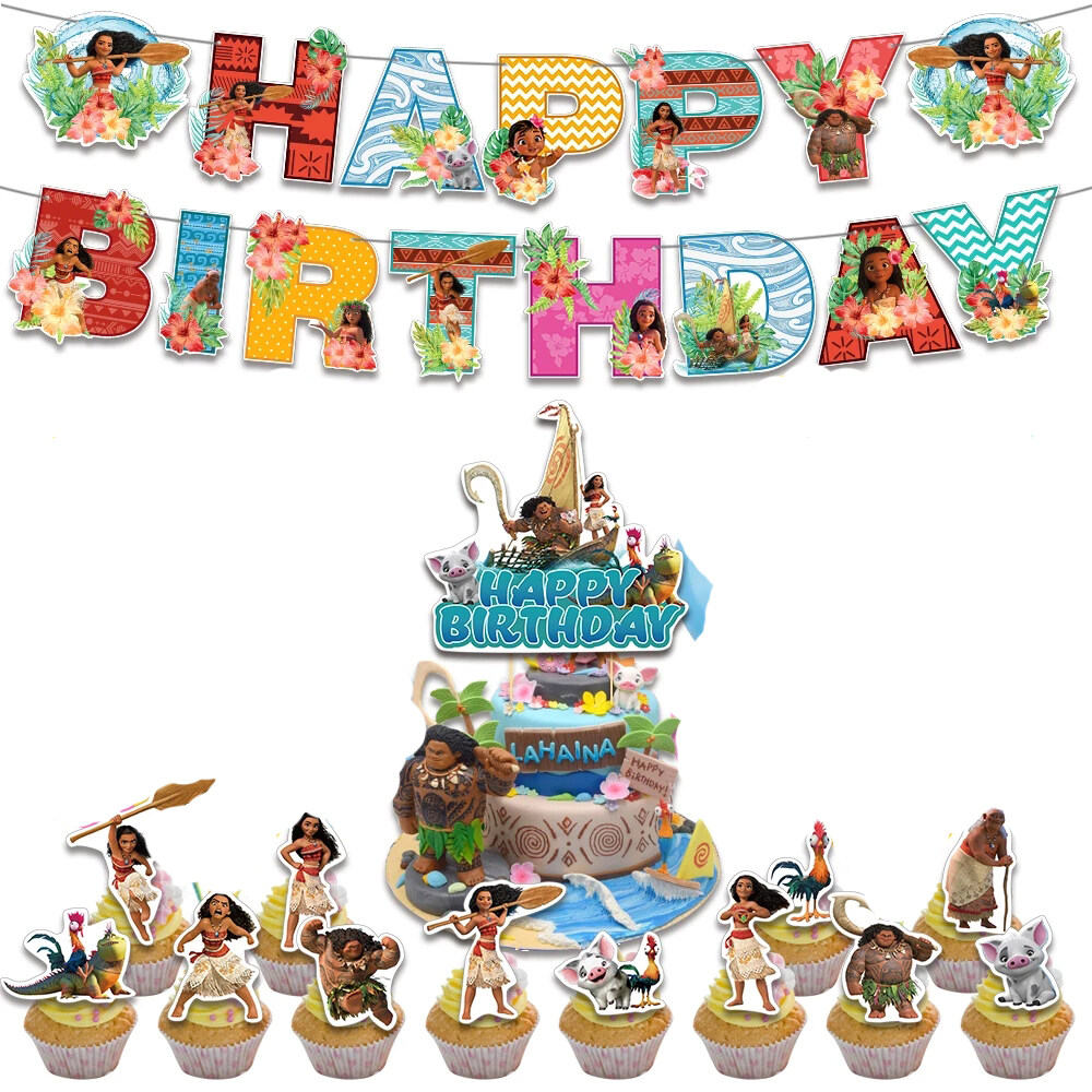 Toystory Set Disneys Moanas Theme Party Decoration Latex Balloon