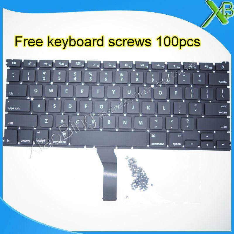 Brand New For Macbook Air 13.3 A1369 A1466 Us Keyboard+100pcs Keyboard Screws 2010-2015 Years
