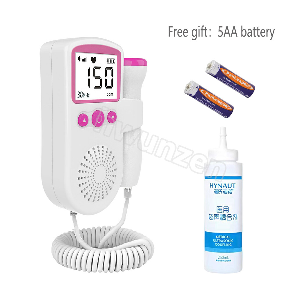 Fetal Heart Rate Instrument Doppler Foetal LCD Display Home Fetal Heart