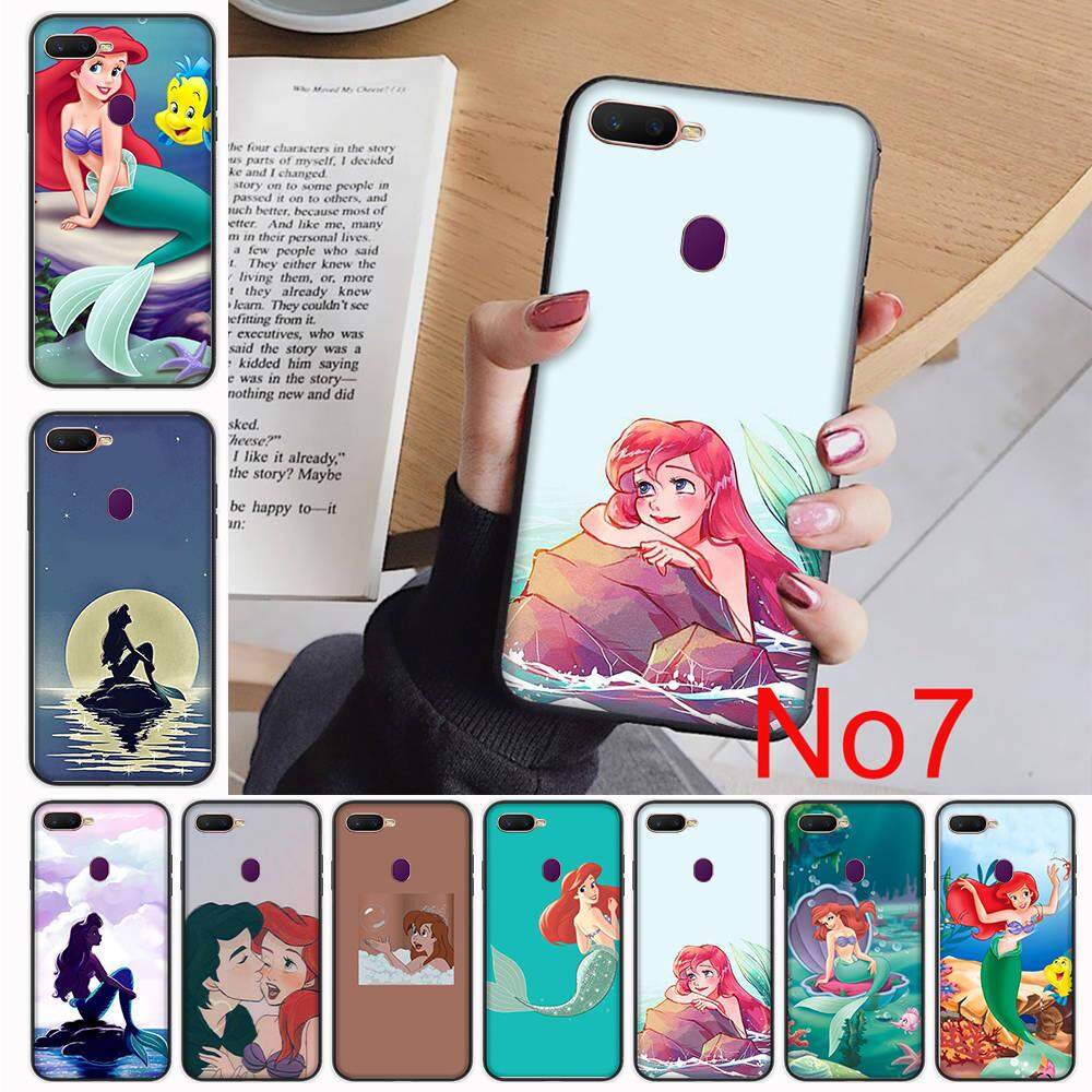 B-14 Ariel Little Mermaid Penutup Casing Lembut untuk Oppo A5 A5s A1 A3s A7 A83 F9 F11 Pro Sarung Handphone Silikon