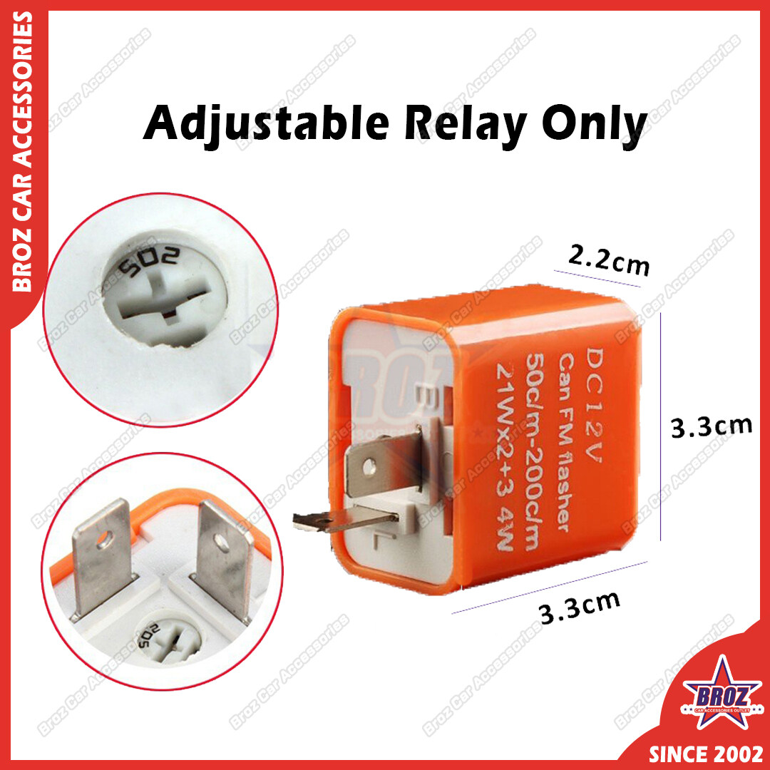 V Pin Speed Adjustable Relay Led Can Fm Flash Flasher Relay