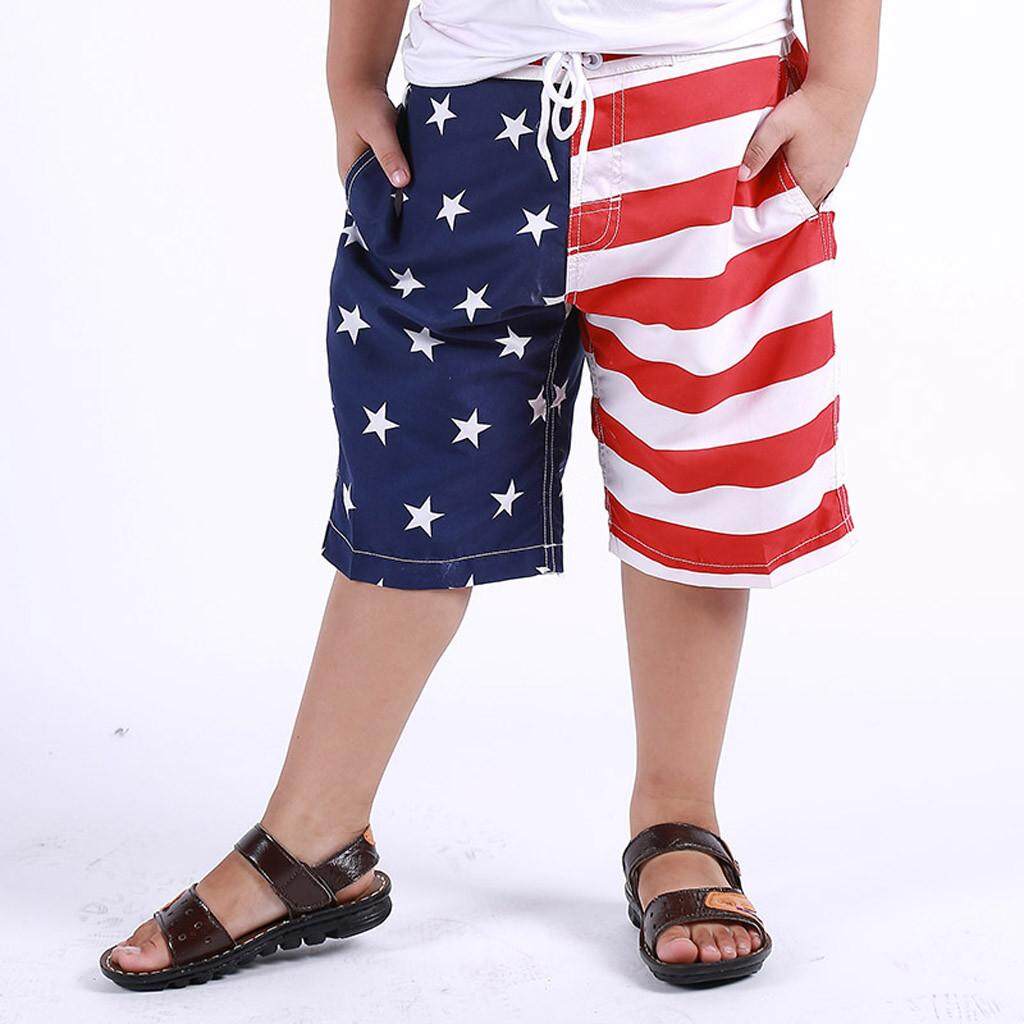 Tideshop เด็กเด็กว่ายน้ำกรกฎาคม 4th Trunk ธงชาติอเมริกาชุดว่ายน้ำกางเกงขาสั้น USA Swimtrunk Tideshop เด็กเด็กว่ายน้ำกรกฎาคม 4th Trunk ธงชาติอเมริกาชุดว่ายน้ำกางเกงขาสั้น USA Swimtrunk