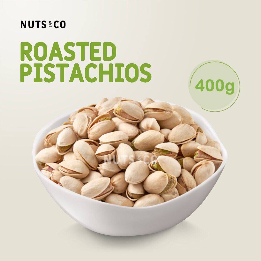 Nuts Co Roasted Pistachio Nut Unbleached Lightly Salted 500g 1KG