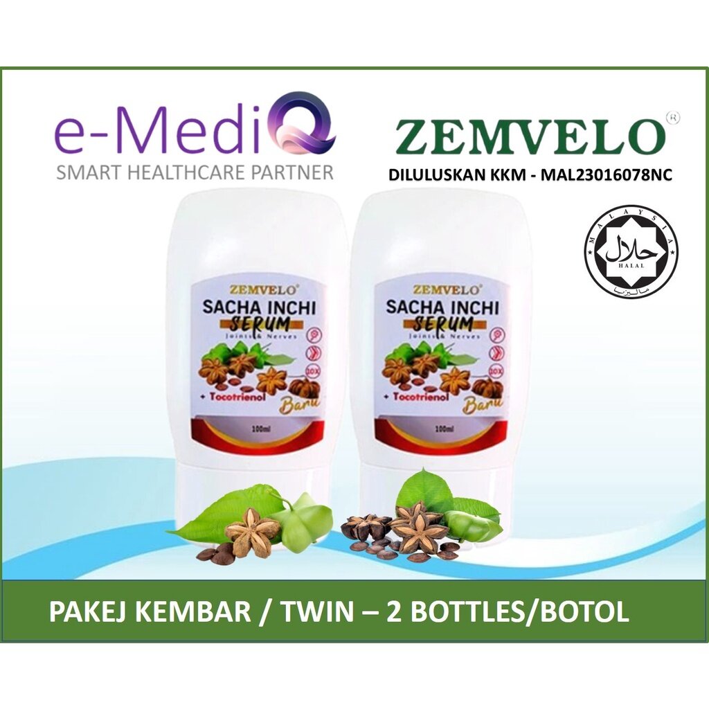 Serum Sacha Inchi Oil Tocotrienol Zemvelo Ml Kebas Kaki Tangan