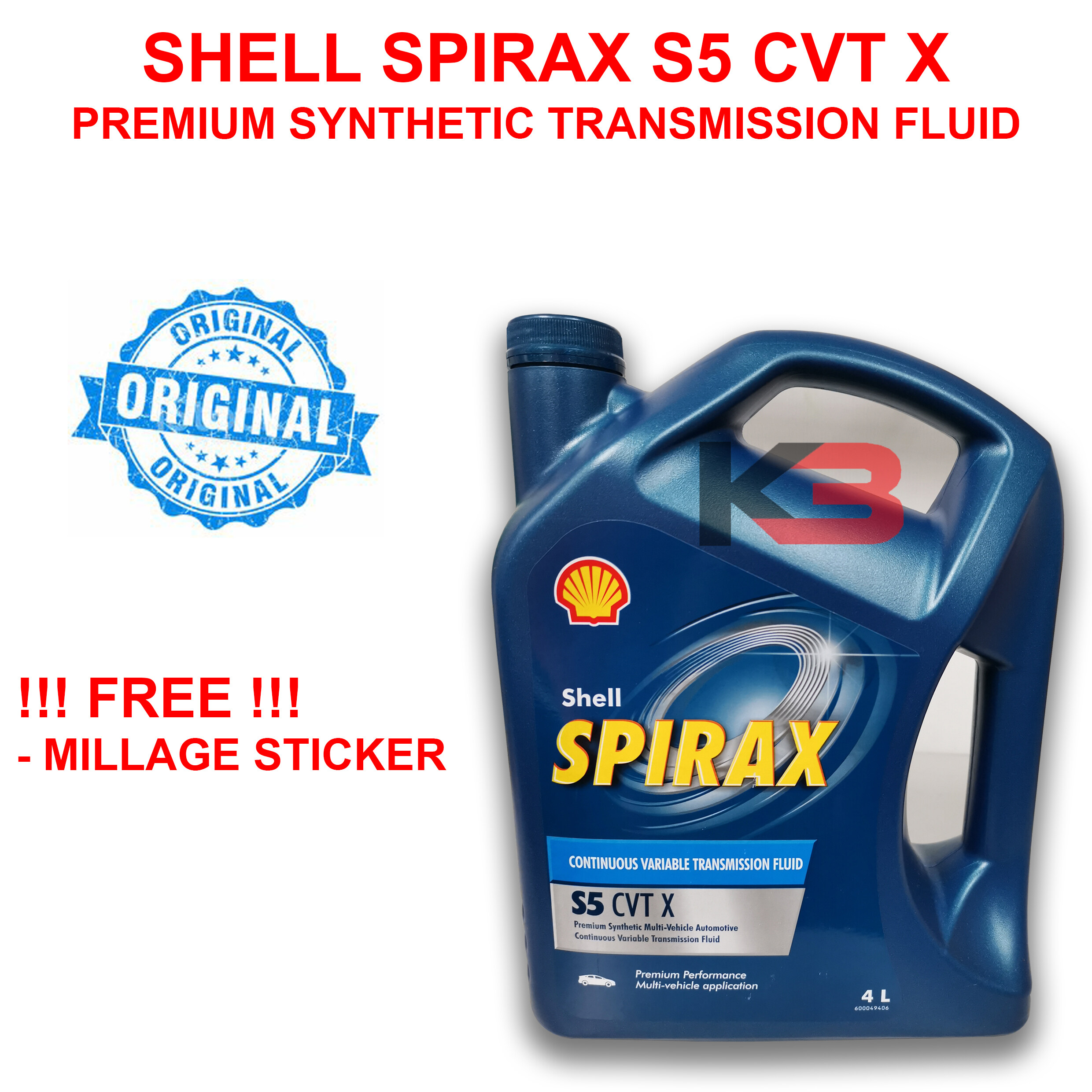 Shell Spirax S Cvt X Premium Syntheti Ccontinuous Variable