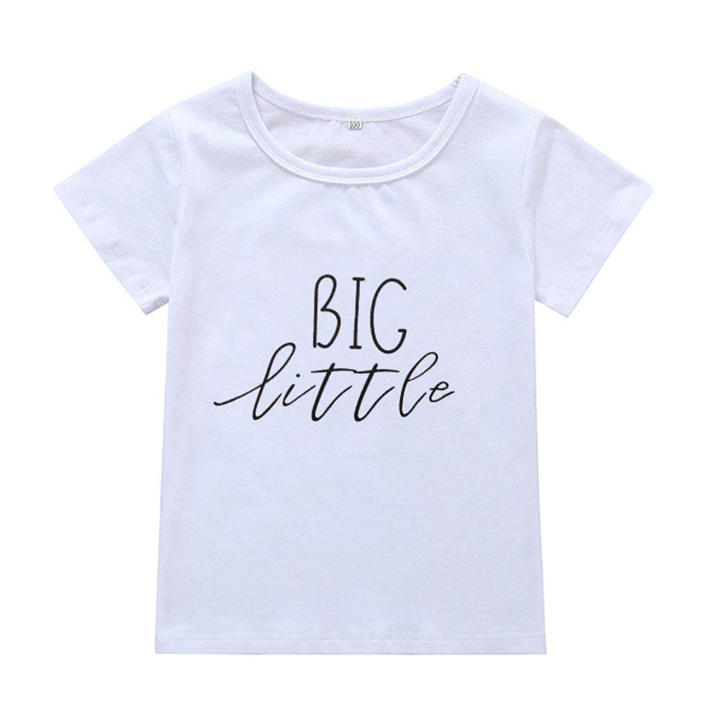 KATATA เด็กวัยหัดเดินเด็กผู้หญิง Big Little พี่น้องชุดเสื้อคู่เสื้อ T เสื้อ KATATA เด็กวัยหัดเดินเด็กผู้หญิง Big Little พี่น้องชุดเสื้อคู่เสื้อ T เสื้อ