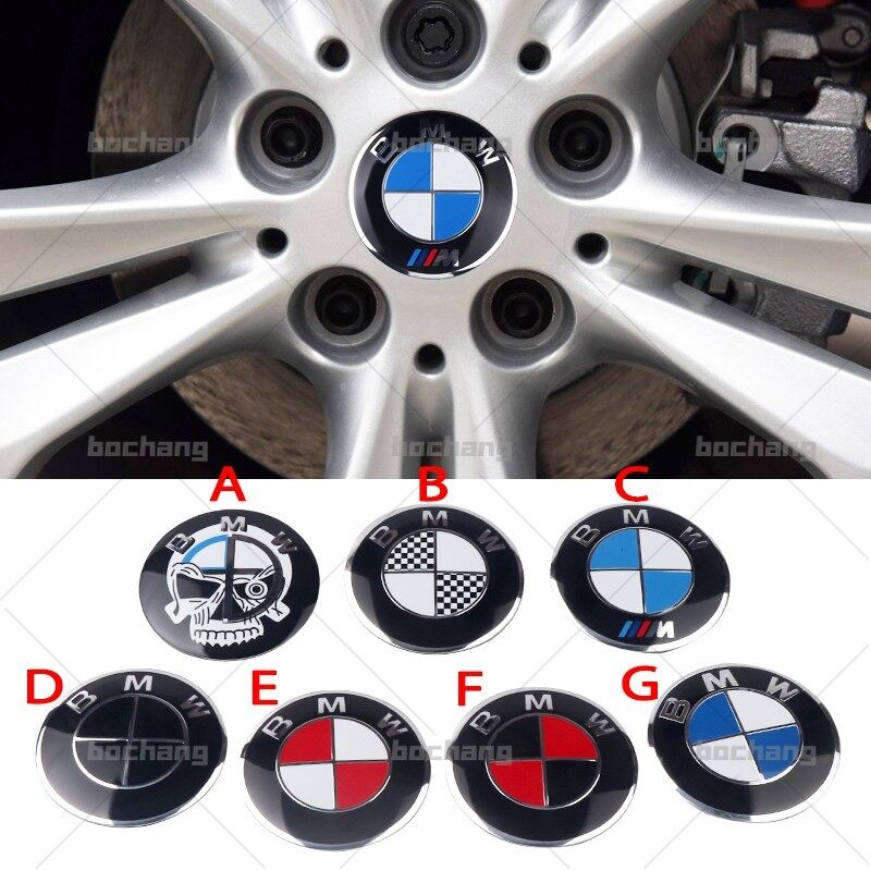 BMW 4PCS Car Styling Wheel Center Hub Cap Stickers Decal Racing Tire