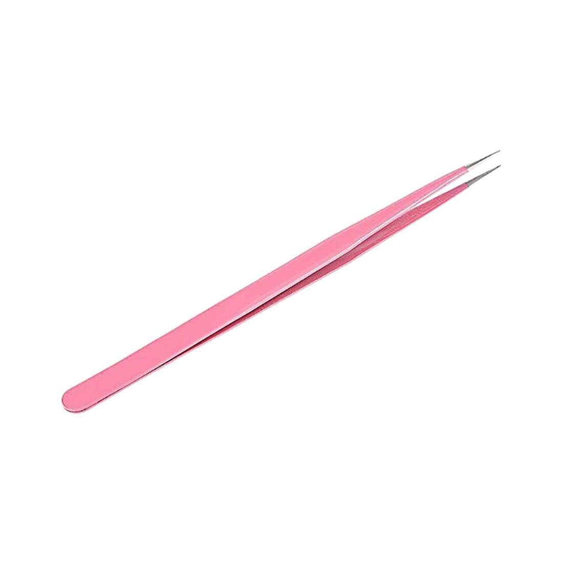 สแตนเลส Nipper Picker แต่งหน้า Tweezer สีชมพูสติกเกอร์ติดเล็บขนตา Rhinestone โค้งตรงอุปกรณ์ทำเล็บ สแตนเลส Nipper Picker แต่งหน้า Tweezer สีชมพูสติกเกอร์ติดเล็บขนตา Rhinestone โค้งตรงอุปกรณ์ทำเล็บ