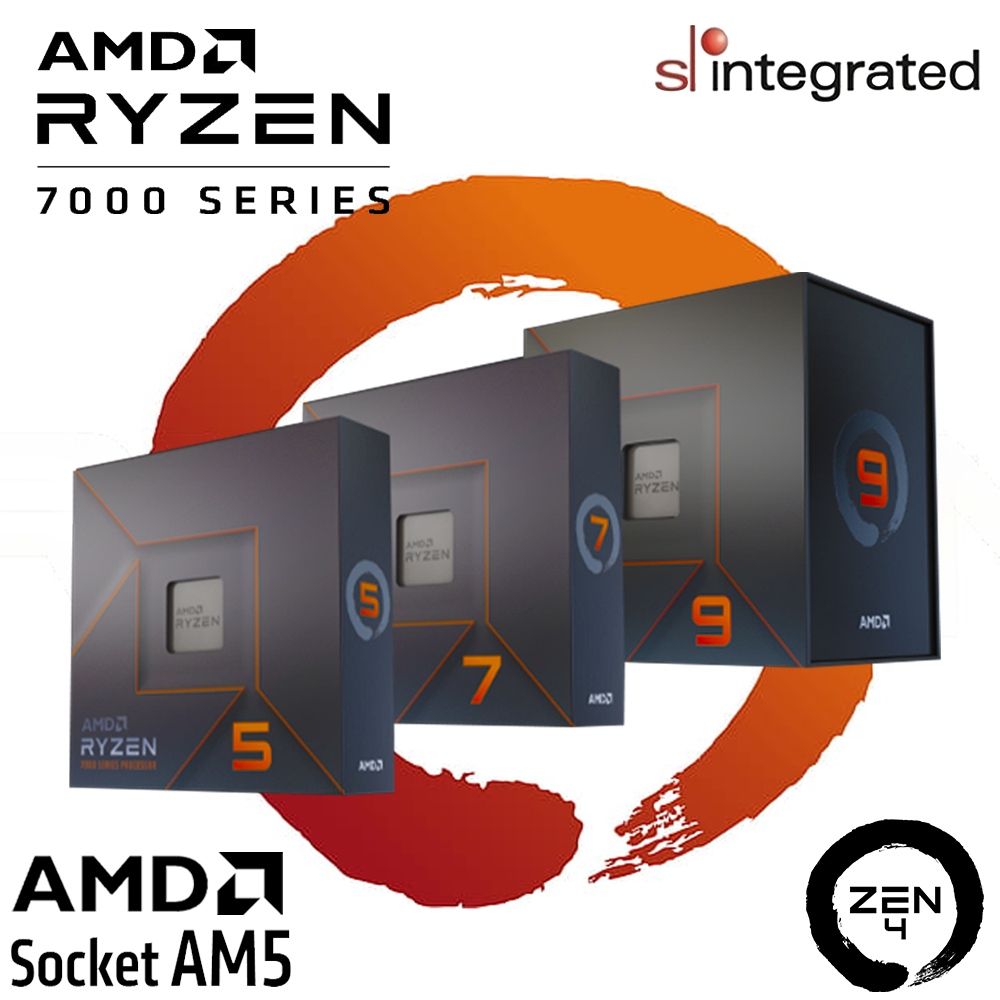 AMD Ryzen 7000 Series Desktop Processors R5 7600X R7 7700X R9 7900X