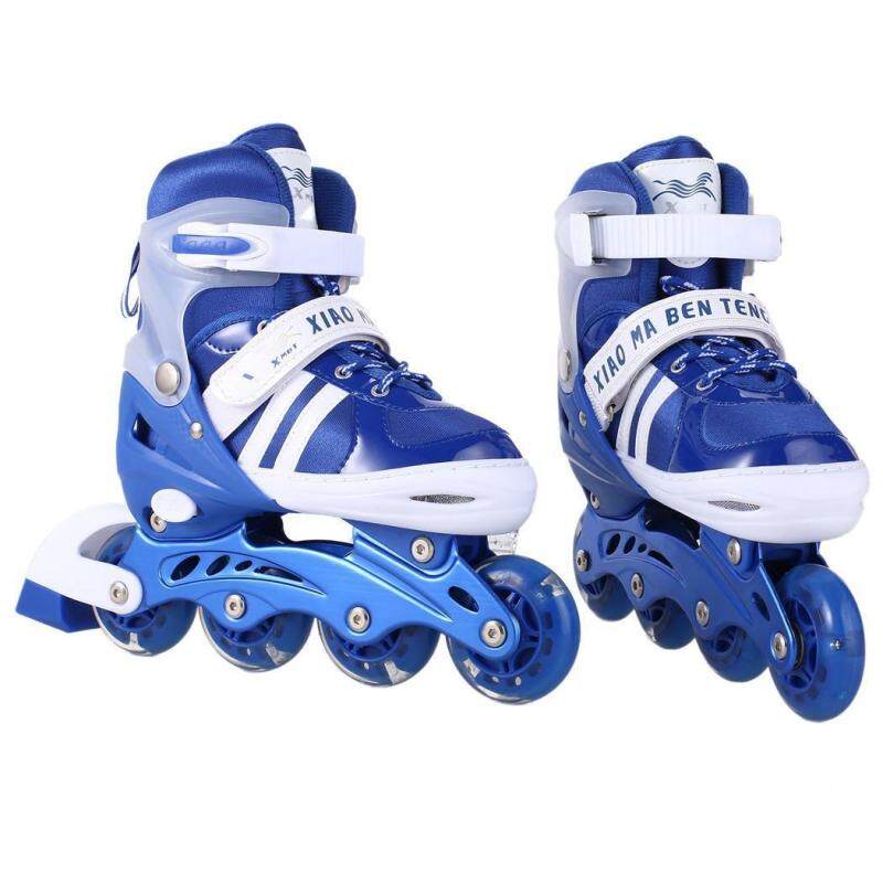 Mua Cyber Sales New Unisex PU Wheel PP Material Indoor Outdoor Roller Children Tracer Adjustable Inline Skate - intl