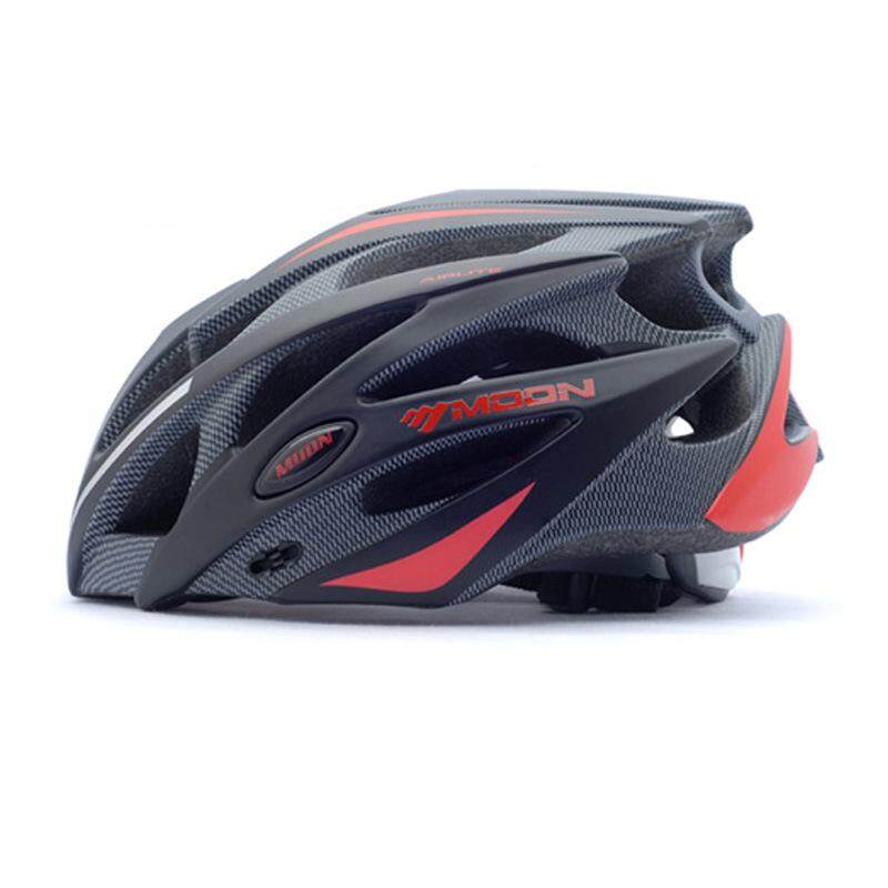 Coromose Bulan Adult Sport Ware Highway Helm Sepeda Gunung Jalan Bersepeda Helm L Warna: Hitam dan Merah-Internasional
