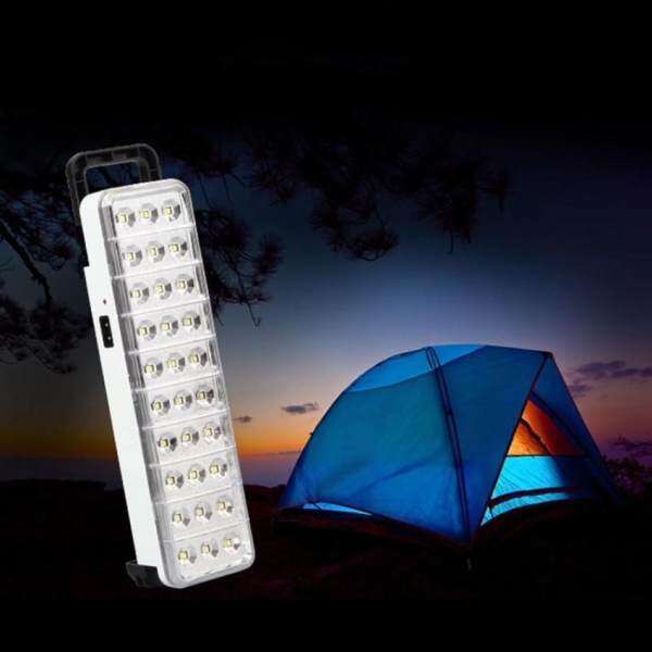 Portable 30 LED Flashlight Torch Rechargeable Home Camping Emergency Lamp Light
