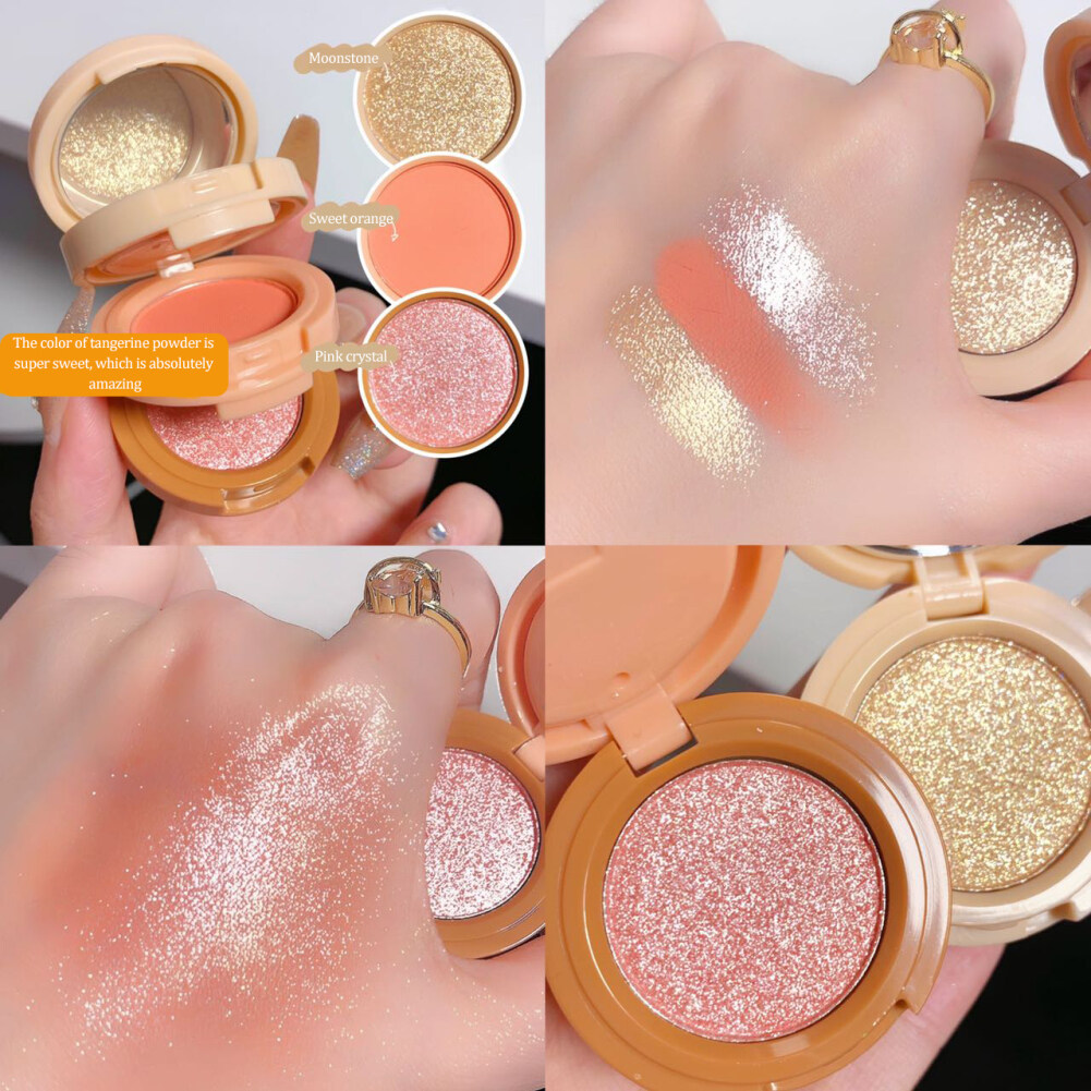 Hudamoji Palet Kosmetik Lapis Palet Rias Highlighter Perona Pipi