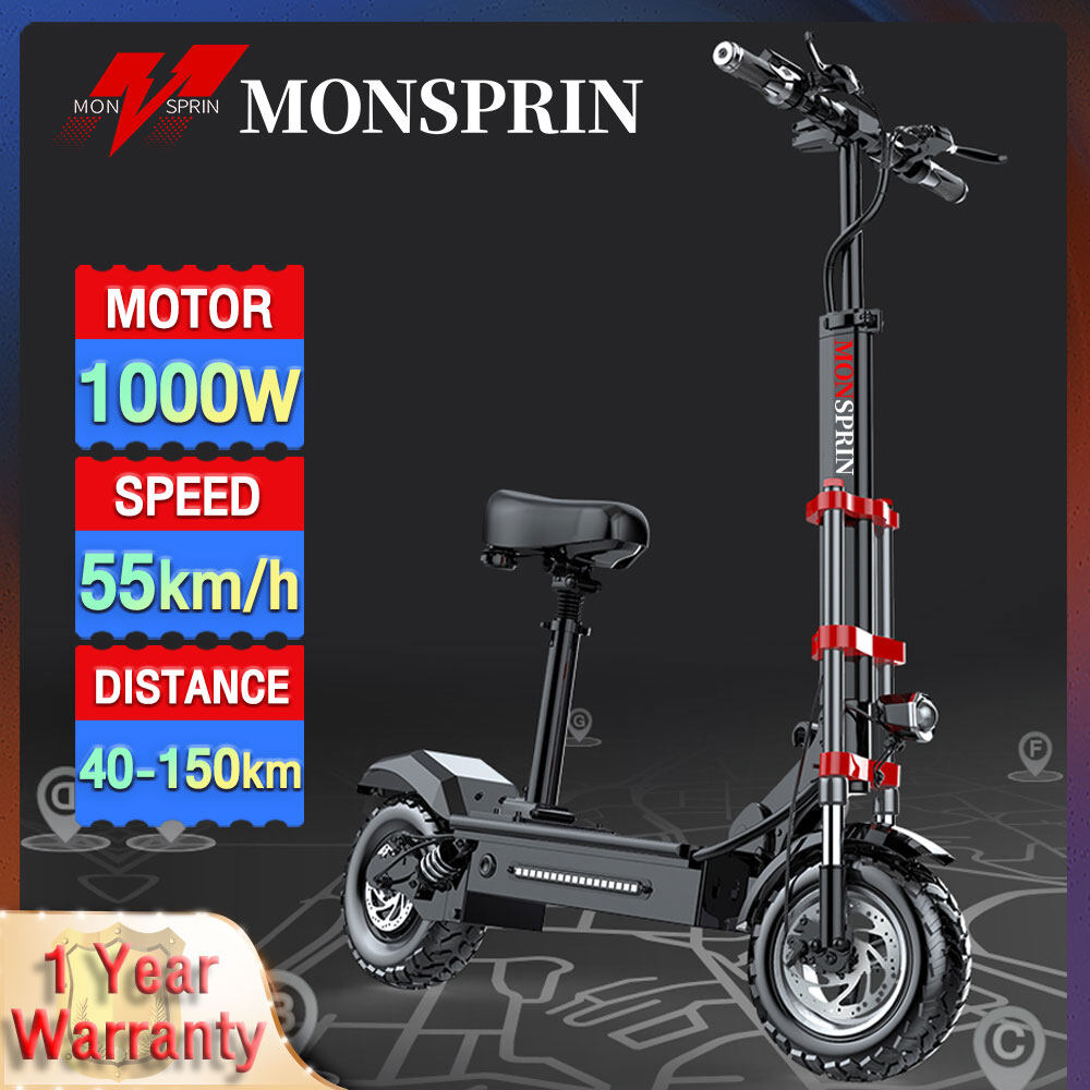 MONSPRIN Q20 Local Warranty 1 Year Electric Kick Scooter For Adult With