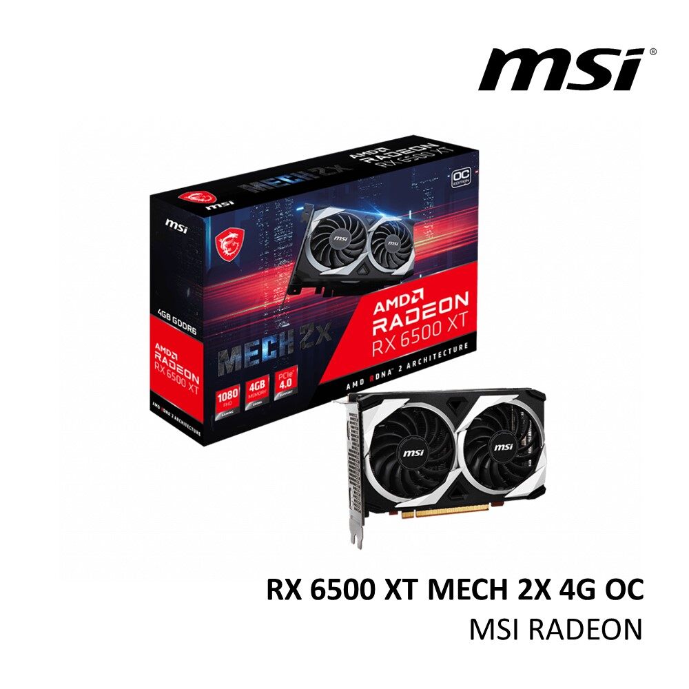 MSI Radeon RX 6500 XT MECH 2X 4G OC GRAPHIC CARD Lazada