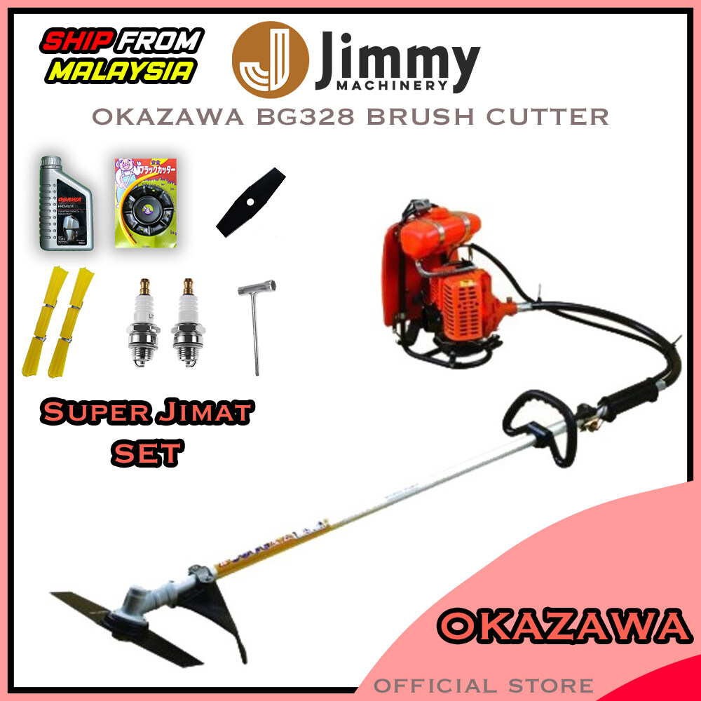 OKAZAWA BACKPACK BRUSH GRASS CUTTER MACHINE MESIN RUMPUT GALAI BG328