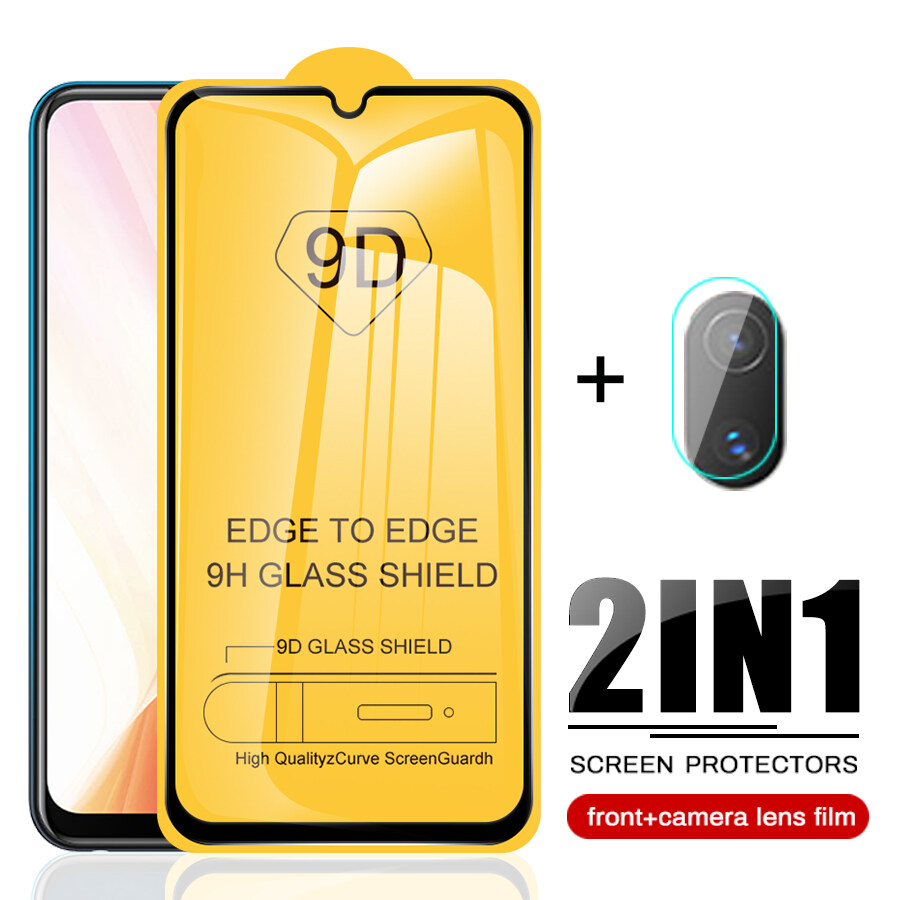 For VIVO Y11 2019 9D Full Glues Tempered Glass Camera Lens Protective