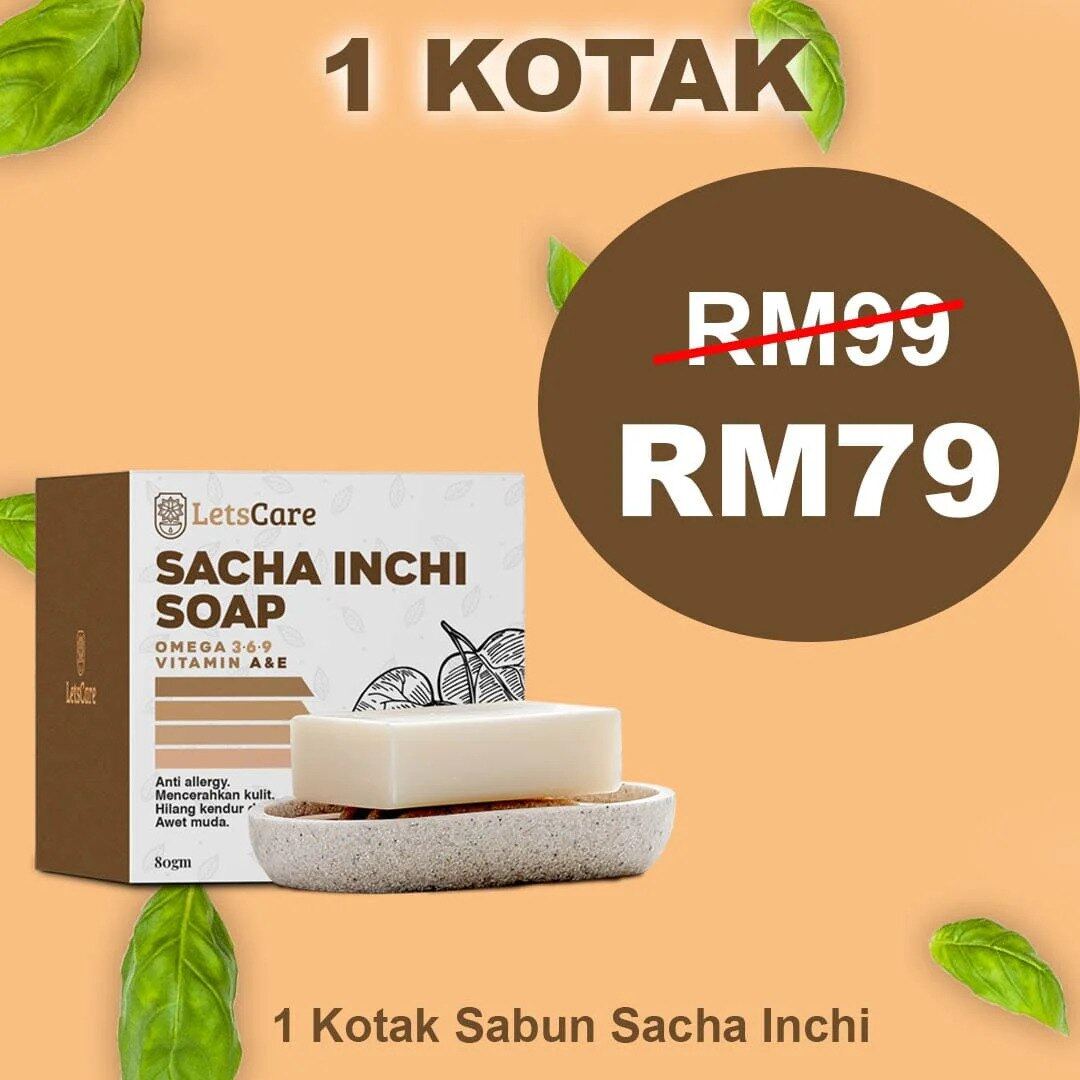 LetsCare Sacha Inchi Soap Sabun Sacha Inchi Original HQ Lazada