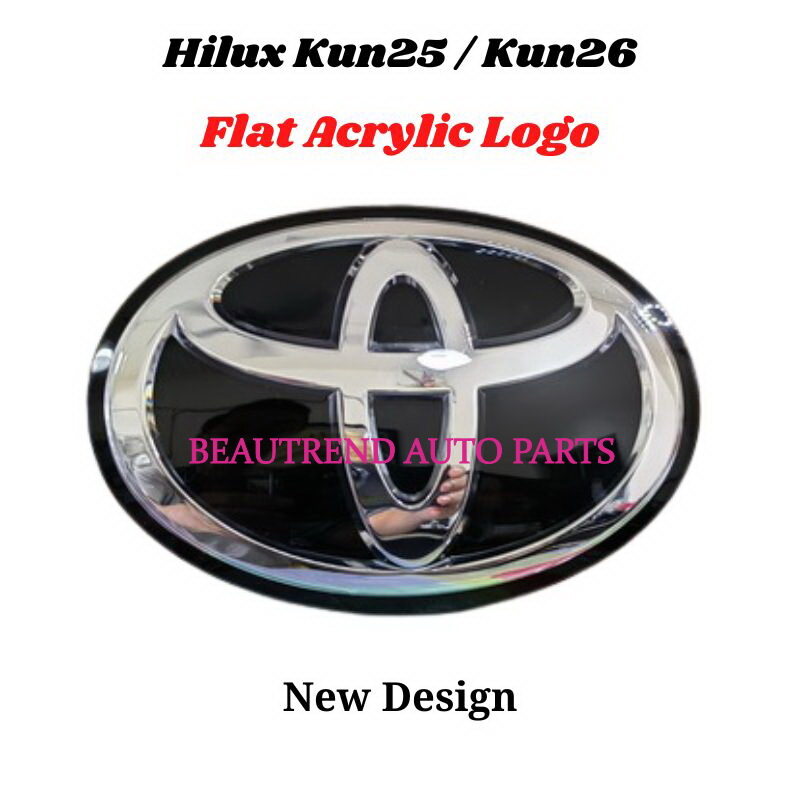 Toyota Hilux Vigo Front Emblem Logo Model Kun Kun