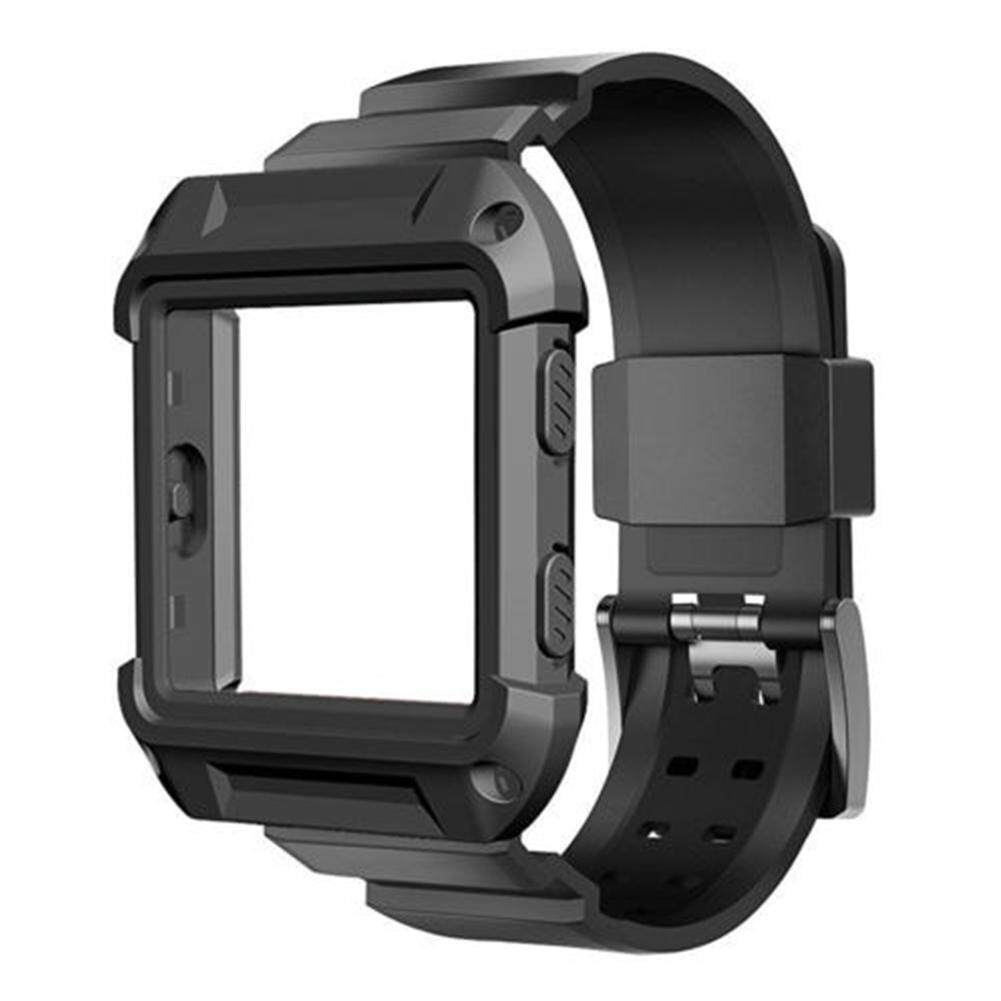 ทนทานป้องกันกรณีสายรัดข้อมือซิลิโคนสำหรับนาฬิกา Fitbit Blaze