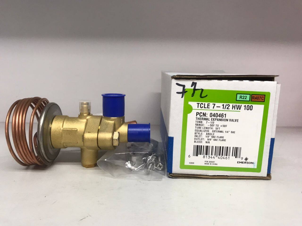 EMERSON THERMAL EXPANSION VALVE TCLE 7 1 2 HW 100 R22 R407C Lazada