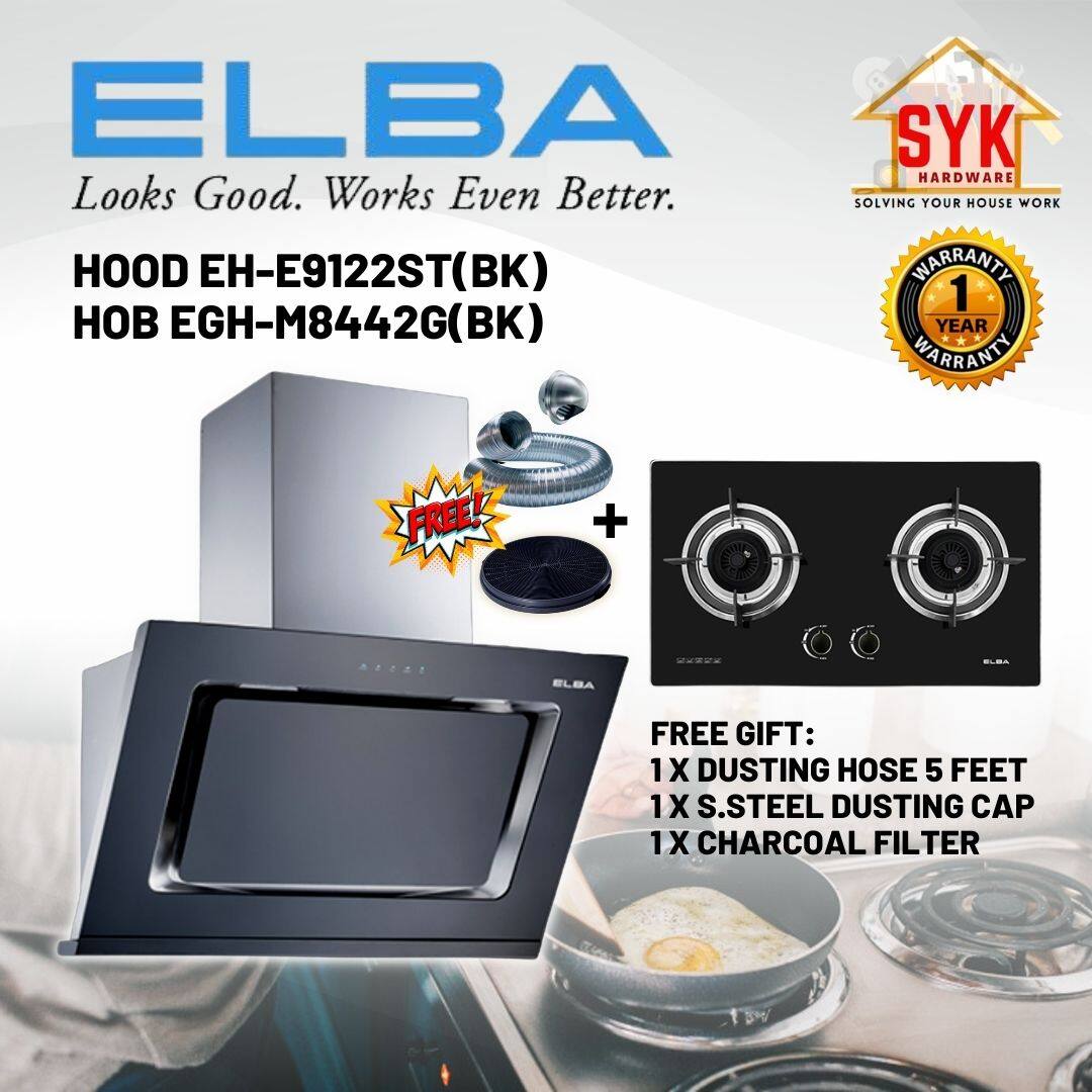 Syk Elba Kitchen Hood Cooker Hood And Hob Set Eterno Eh E T Bk Hood