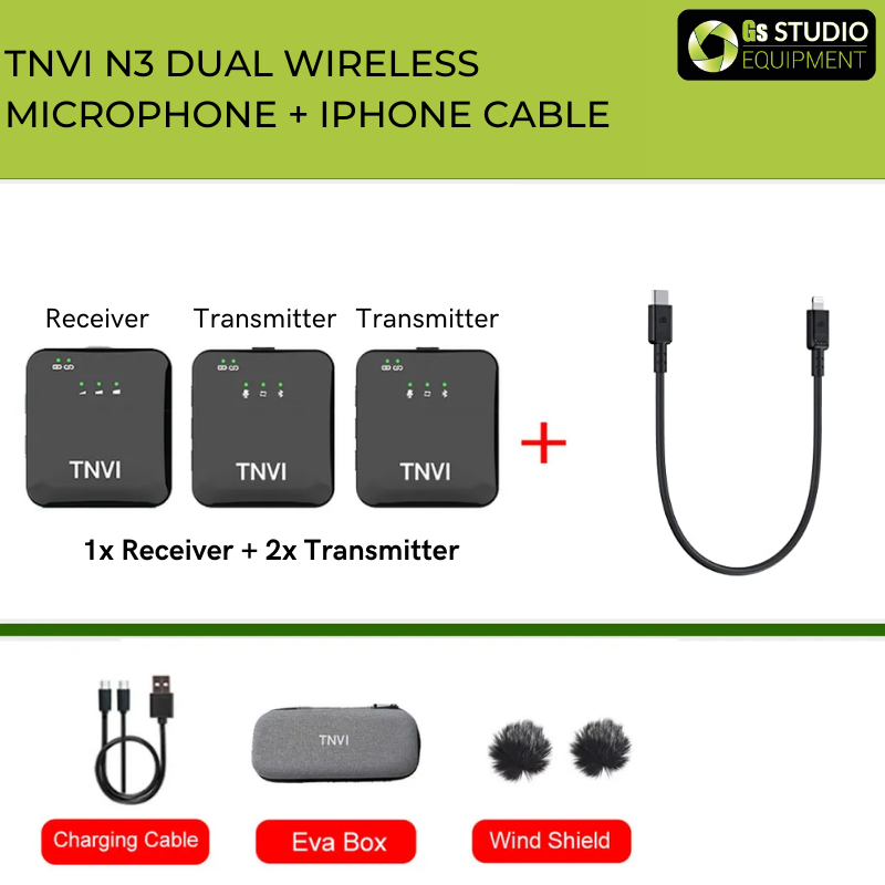 Tnvi N Wireless Microphone For Type C Android And Lightning Cable Lazada