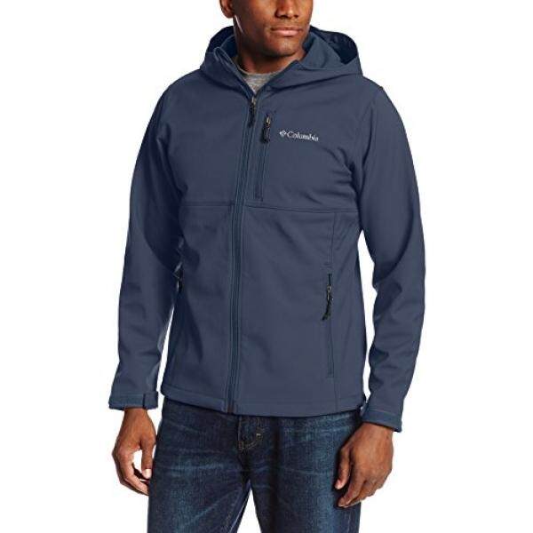 Columbia Pria Besar dan Tinggi Ascender Bertudung Jaket Softshell, Gelap Gunung, 4X-Internasional