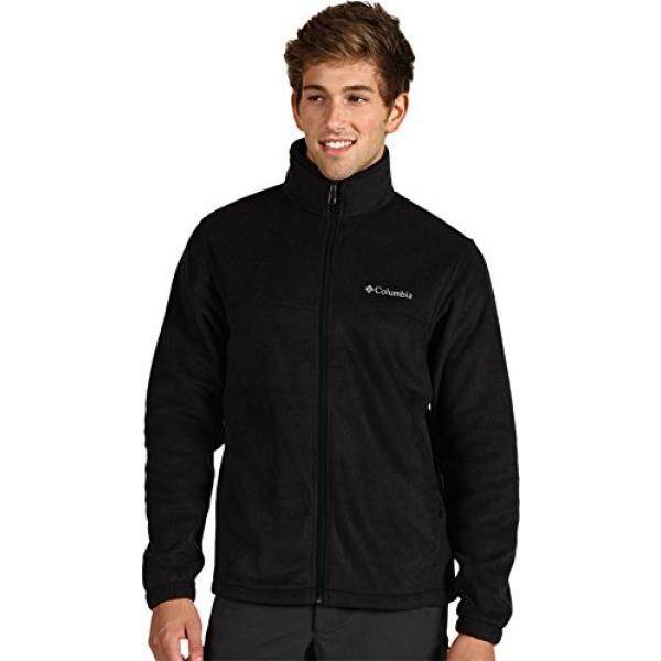 Columbia Pria Steens Gunung Penuh Risleting 2.0 Bulu Jaket, Hitam,-Internasional