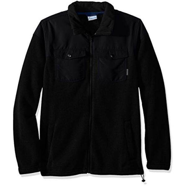 Columbia Pria Ternate Point II Overlay Bulu, Hitam Heather/Hitam, X-Besar-Internasional