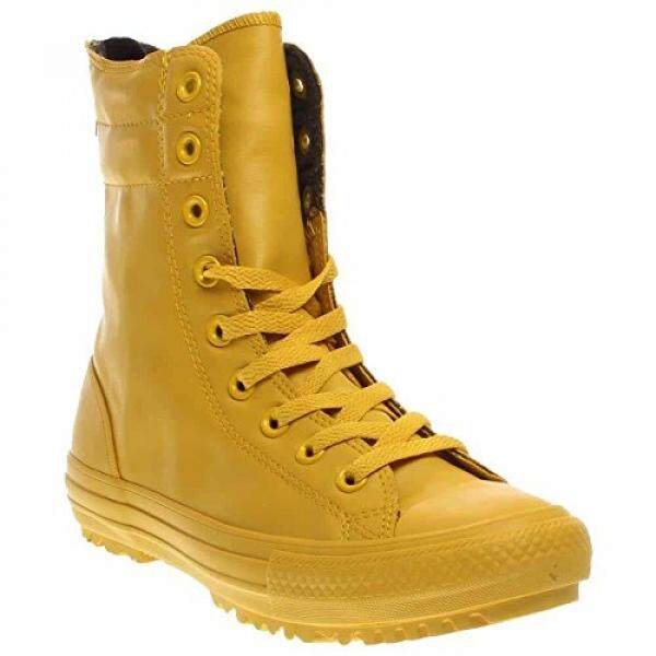 Converse Wanita Cengkraman Taylor Semua Bintang Hai-RISE Boot Karet, Kuning/Kuning, 8 Kami-Internasional