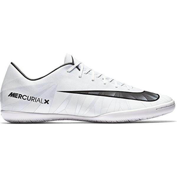 Pria Nike MERCURIALX VICTORY VI CR7 Dalam Sepak Bola Cleat Warna Biru/Hitam/Putih M Sebagai-Internasional