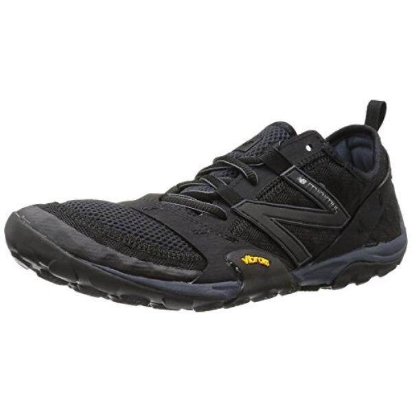 Keseimbangan Baru Mens MT10V1 Minimus Trail Running Shoe, Black/Silver, 9.5 D KAMI-Internasional