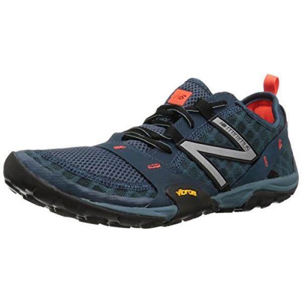 New Balance Pria MT10V1 Minimus Jejak Lari Shoe, Grey/Oranye, 10.5 D AS-Internasional