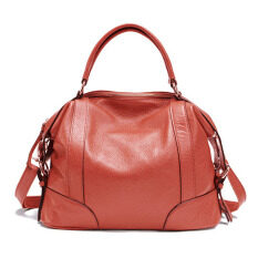 Pasta Womens Desain Sederhana Solf Kulit Lady Tote Bag Asli Kulit Sapi Online Women Handbags Beige (Warna: C4) -Intl