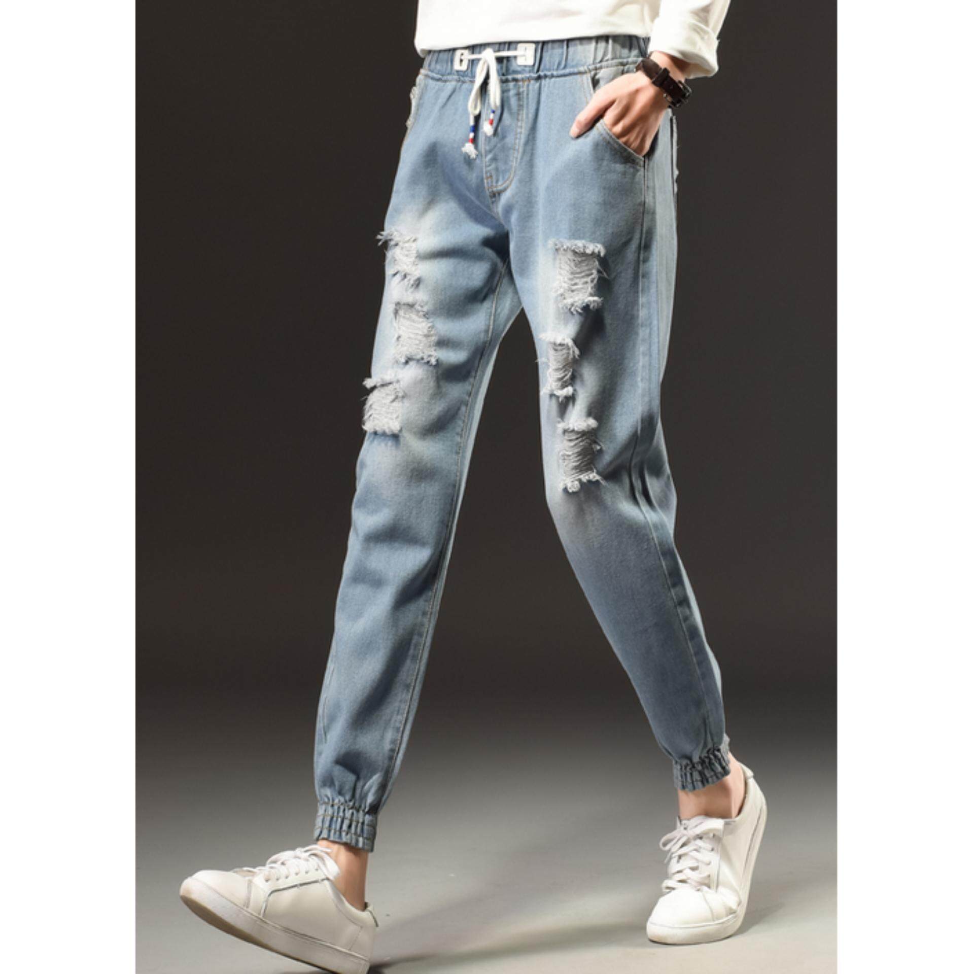 กางเกงยีนส์ขาดขายาว Zashion Denim Jeans Collection