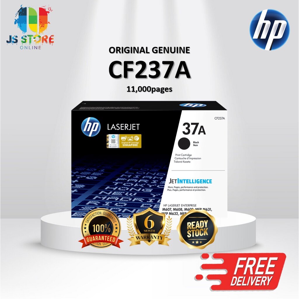 100 ORIGINAL HP 37A CF237A 237A Black Laserjet Toner Cartridge HP